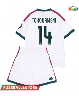 Günstige Real Madrid Aurelien Tchouameni #14 Heimtrikotsatz Kinder 2026-27 Kurzarm (+ Kurze Hosen)